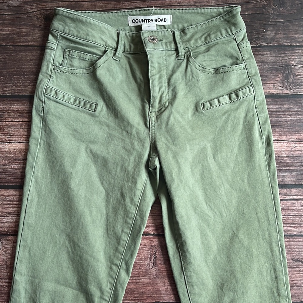 COUNTRY ROAD | Stretch khaki skinny leg trousers - Picture 3 of 10